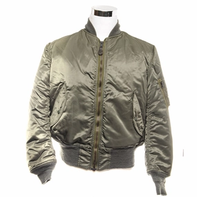 USAF US AIR FORCE FLIGHT JACKET MA-1 MA1 1985 SIZE MEDIUM Fashionable Shield Night Out