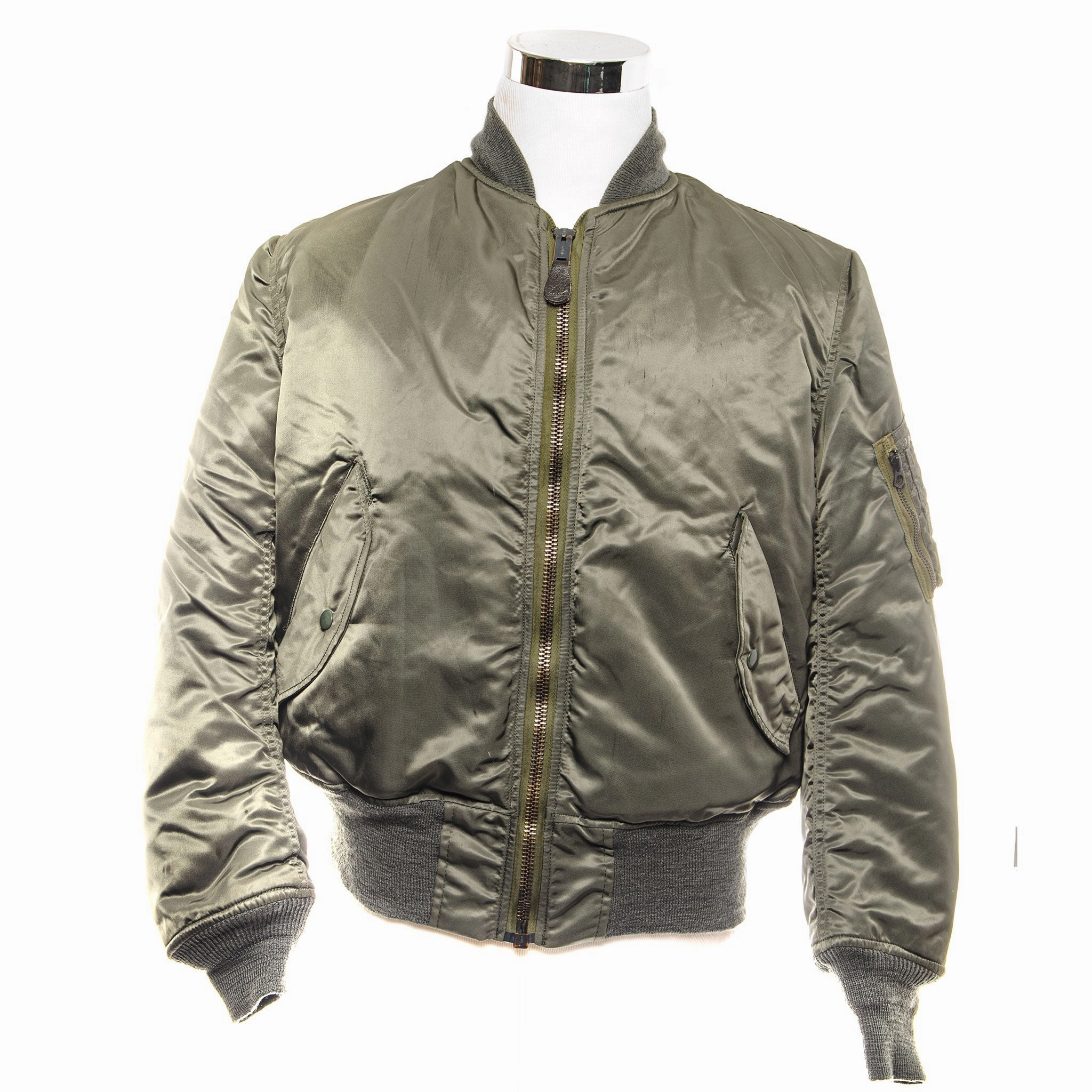 USAF US AIR FORCE FLIGHT JACKET MA-1 MA1 1985 SIZE MEDIUM Fashionable Shield Night Out