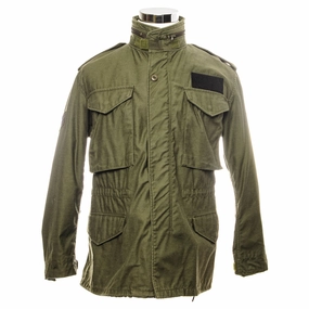 USAF US AIR FORCE M-1965 M65 FIELD JACKET 1987 SENIOR AIRMAN PATCH SIZE SMALL SHORT Taped Zipper Closures