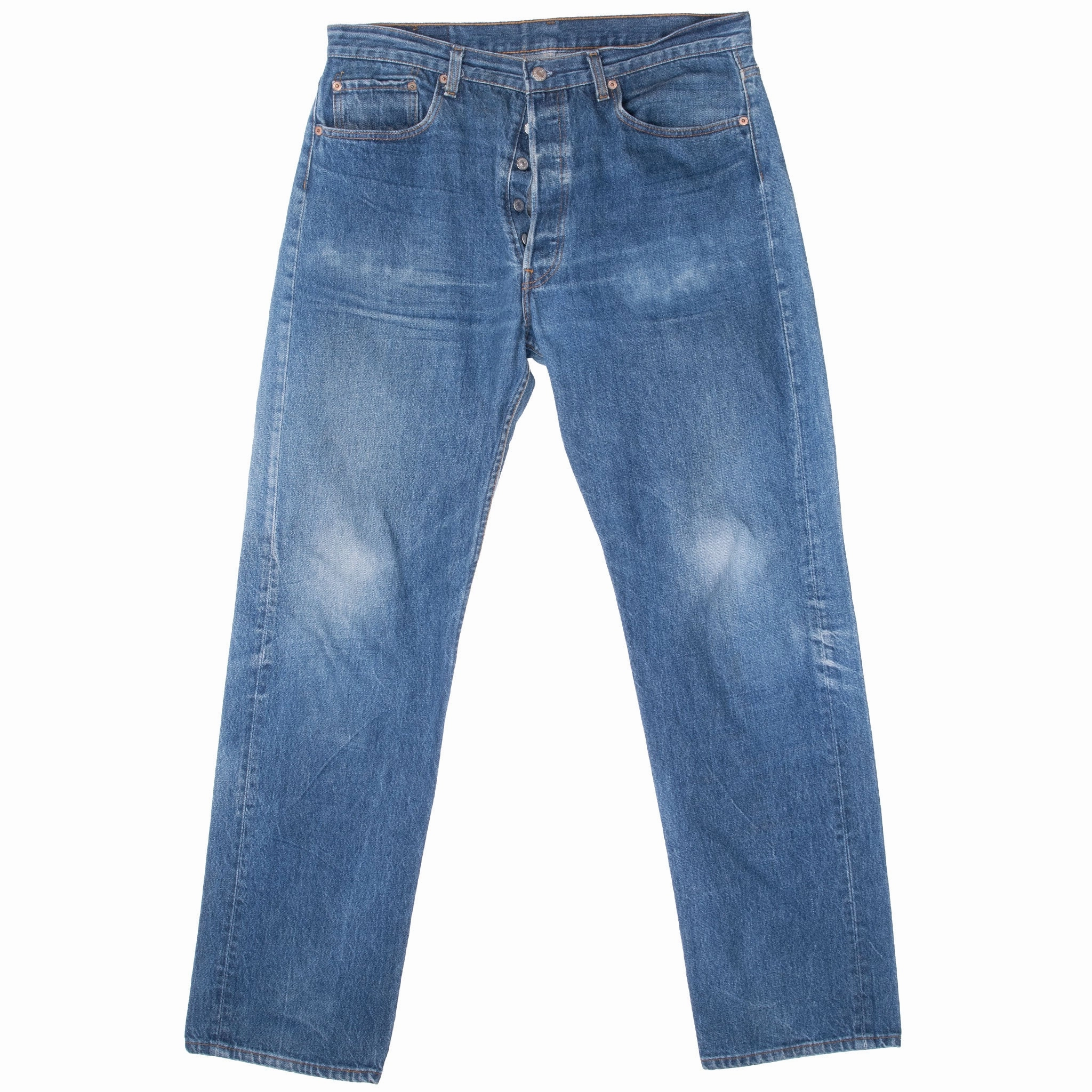 VINTAGE LEVIS 501 INDIGO BLUE JEANS 1980S SIZE 36X33 MADE IN USA Streetwear Fan Earthy High Quality