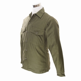 Weekend Wear VINTAGE US ARMY SATEEN UTILITY SHIRT P64 VIETNAM WAR 1970 SIZE 14 1/2 X 33 NOS