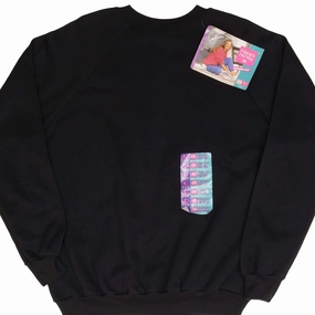 Winter Comfort VINTAGE HANES HER WAY ROOMY FIT BLANK BLACK SWEATSHIRT 1994 SIZE LARGE