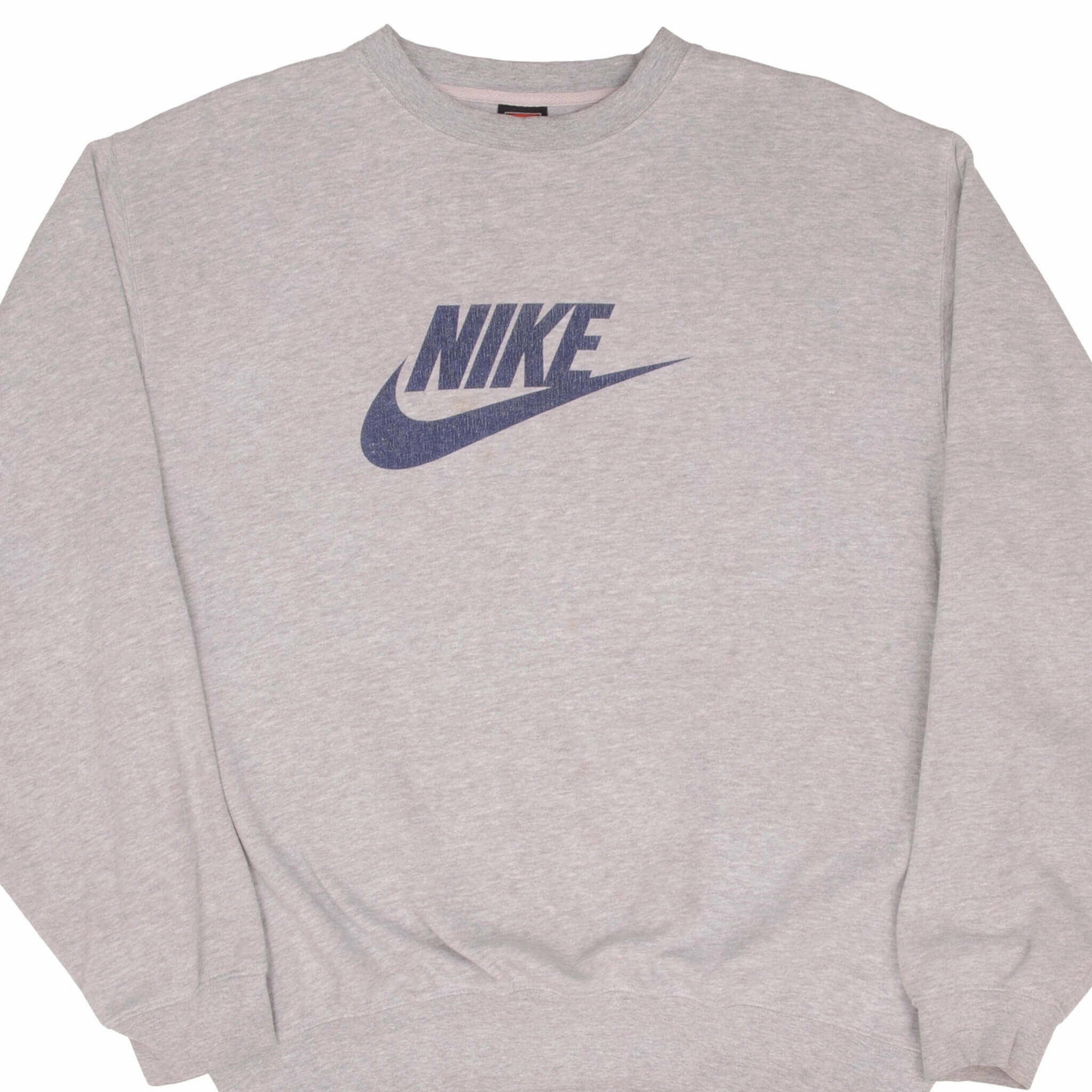 Cool Vibes product business casual sophistication VINTAGE NIKE SPELLOUT SWOOSH GREY SWEATSHIRT 1990S SIZE LARGE