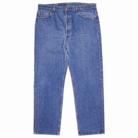 VINTAGE LEVIS 501 JEANS INDIGO 1980S SIZE W38 L32 MADE IN USA Streetwear Fan Minimalist Style Holiday Vibes Work Ready