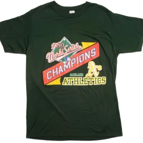 Comfort Wearable Premium Material VINTAGE CHAMPION MLB OAKLAND ATHLETICS TEE SHIRT 1989 SIZE MEDIUM MADE IN USA