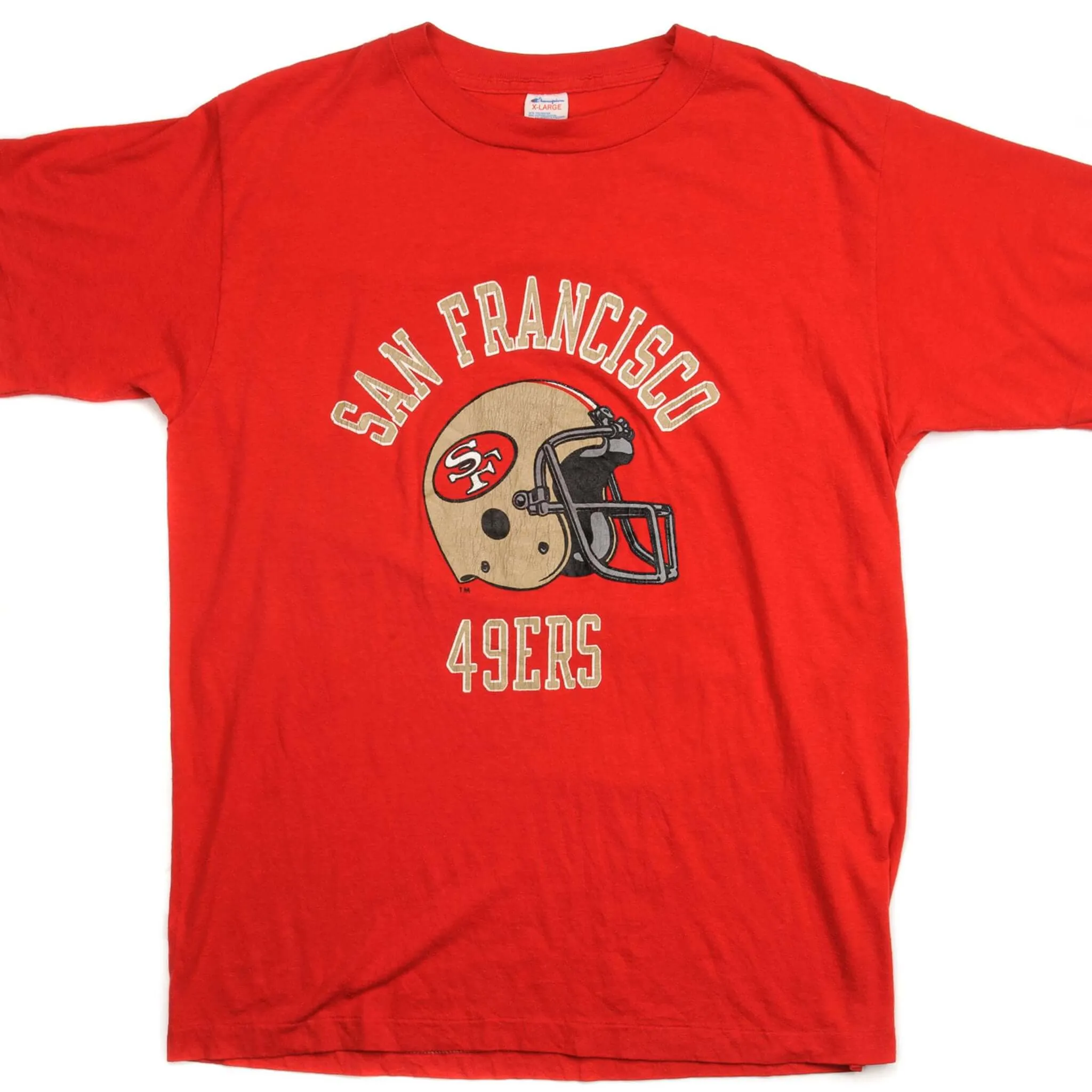 VINTAGE CHAMPION NFL SAN FRANCISCO 49ERS TEE SHIRT EARLY 1980S MEDIUM MADE USA college