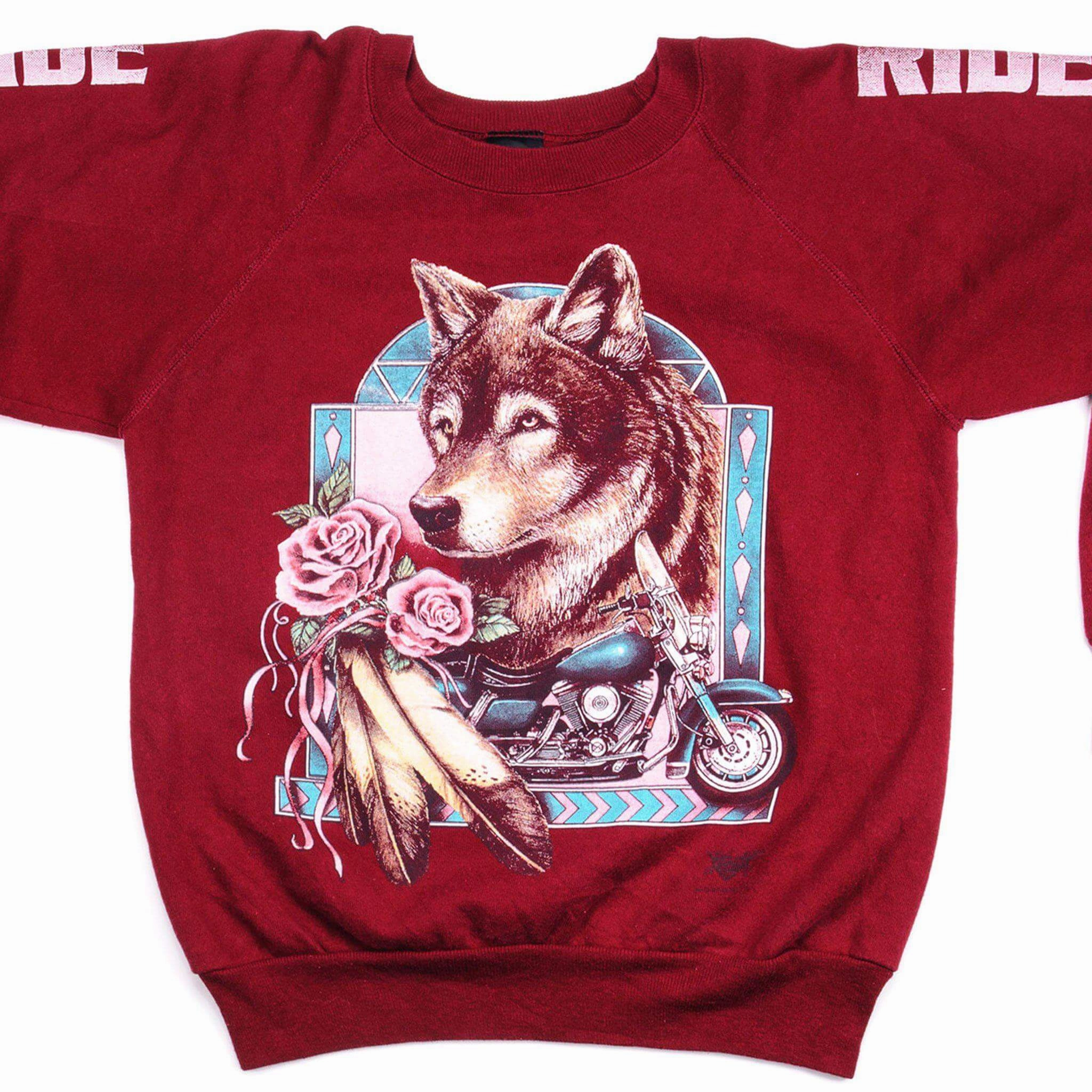 VINTAGE 3D EMBLEM ACTION CYCLES SWEATSHIRT SIZE MEDIUM MADE IN USA product party ready excitement Comfy Fit