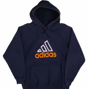 VINTAGE ADIDAS HOODIE 1990S HEAVYWEIGHT SWEATSHIRT SIZE MEDIUM MADE IN USA Generic Slim Silhouette