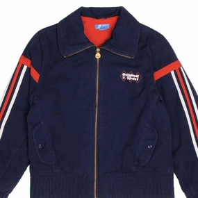 VINTAGE ADIDAS ORIGINAL SPORT WOMENS JACKET SIZE LARGE 1980s Wind Blocker Silicone Grip Trim