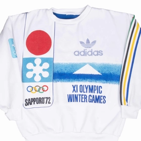 VINTAGE ADIDAS SAPPORO 1972 WINTER OLYMPICS SWEATSHIRT XL product ring elegance product terry cloth absorbency