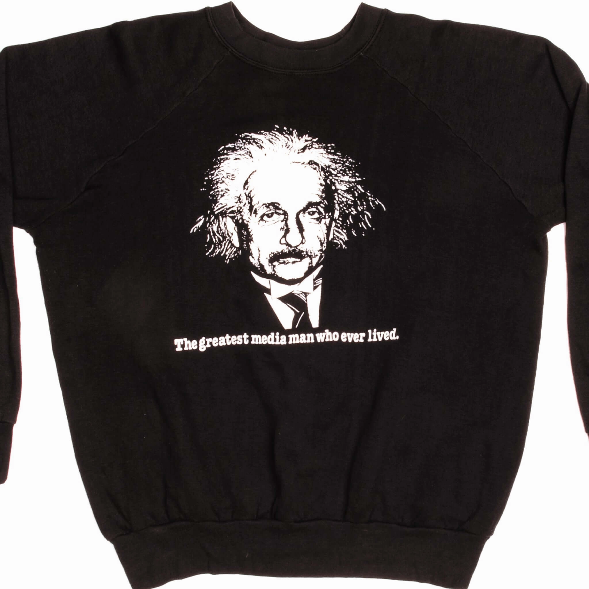 VINTAGE ALBERT EINSTEIN SWEATSHIRT SIZE XL MADE IN USA Ribbed Cuffs product abstract mystery