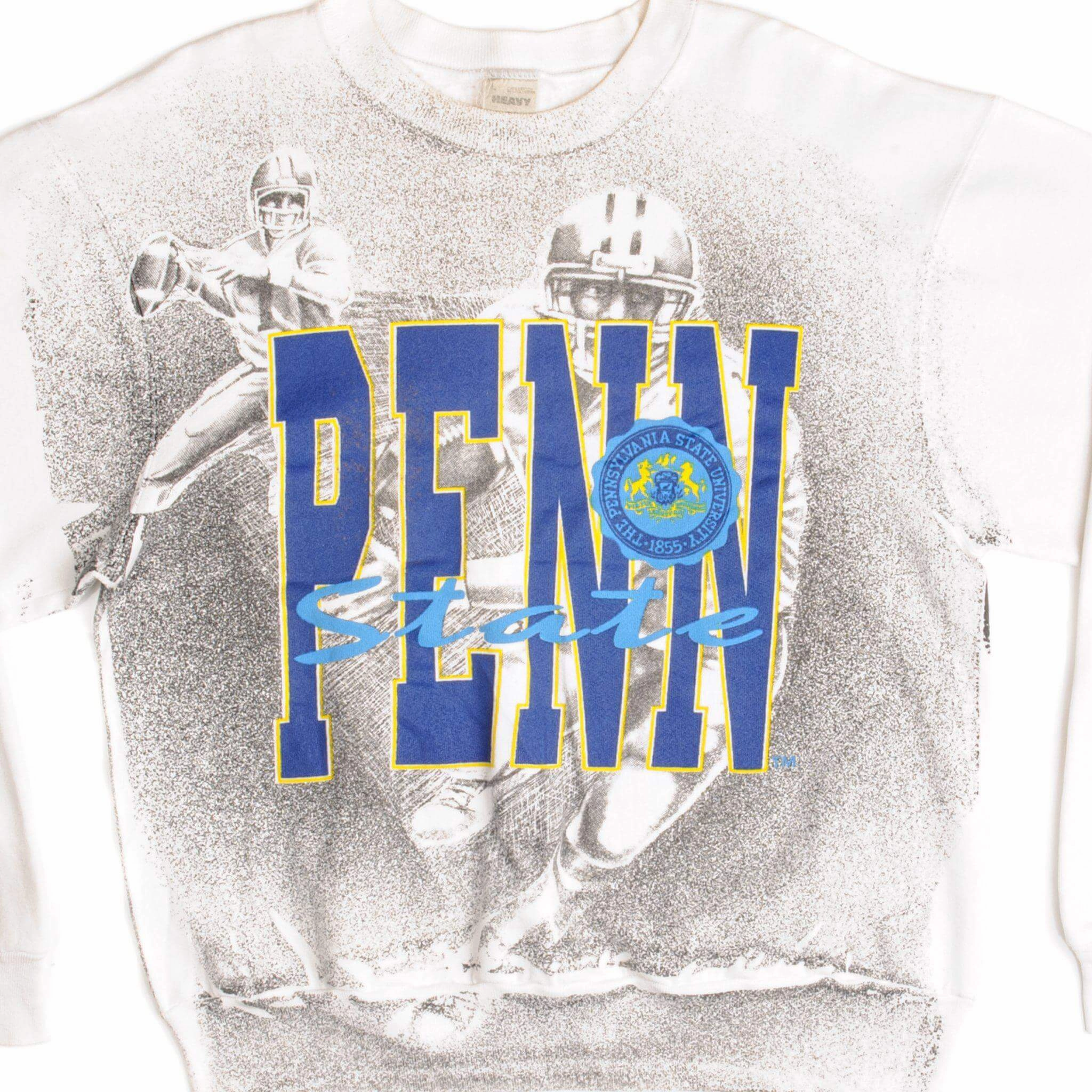 wedding guest wear VINTAGE ALL OVER PRINT PENN STATE UNIVERSITY SWEATSHIRT 1990s  LARGE MADE IN USA