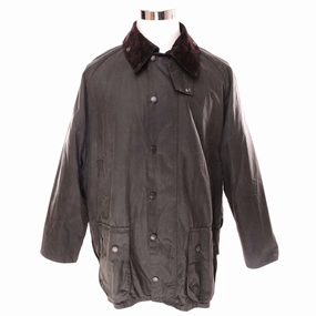 VINTAGE BARBOUR CLASSIC BEAUFORT WAX JACKET SIZE 42 MADE IN ENGLAND Non Bulky Design Panama