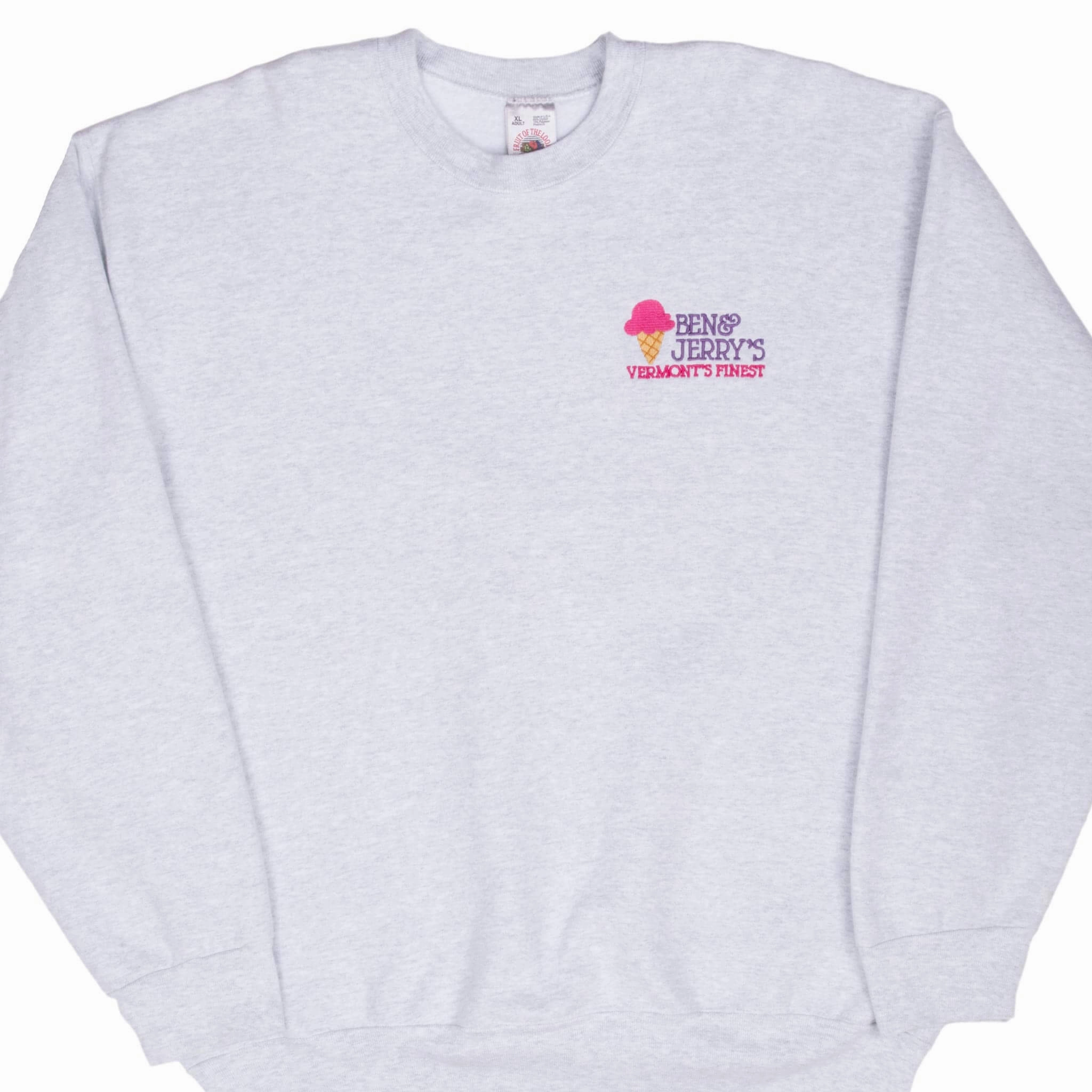 VINTAGE BEN & JERRY'S ICE CREAM SWEATSHIRT 1990S XL MADE IN USA Daily Staple