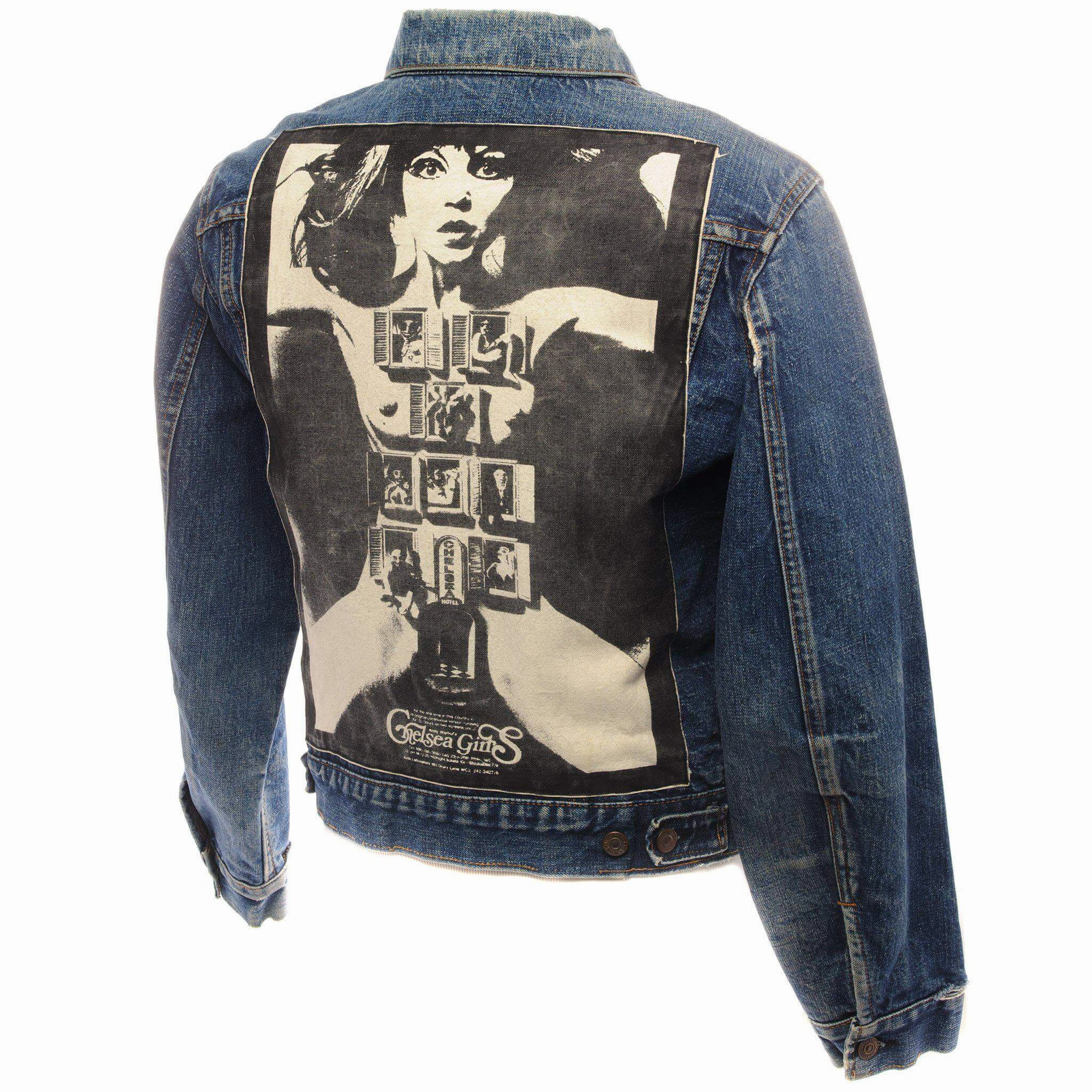 Moisture Wicking Lining VINTAGE BIG E LEVIS JACKET SINGLE STITCH ANDY WARHOL MOVIE PATCH SZE 42 MADE USA