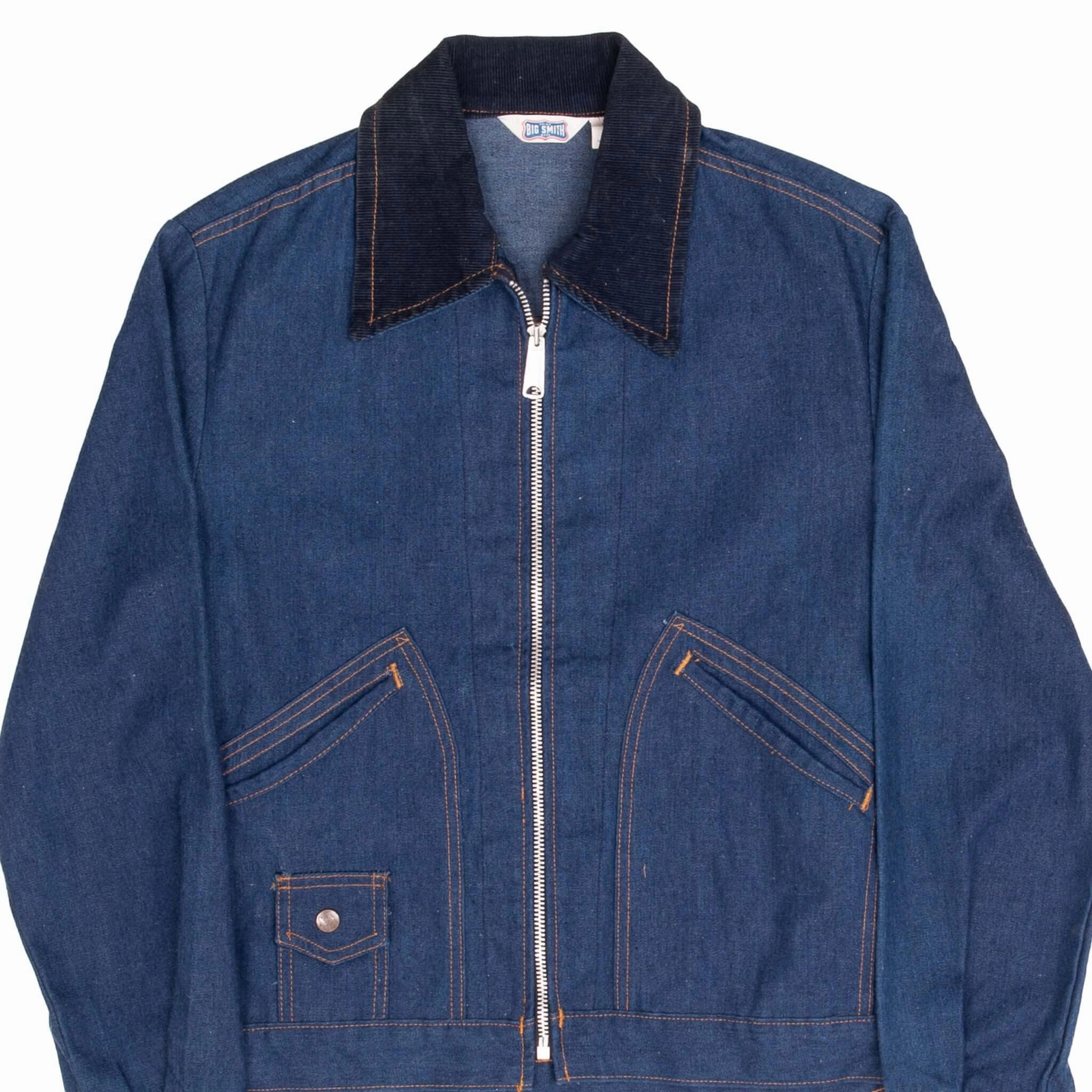 VINTAGE BIG SMITH DENIM JACKET 1960S SIZE MEDIUM MADE IN USA Street Style Jacket Last