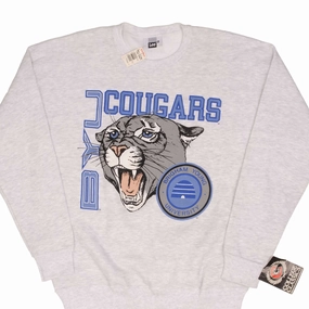 VINTAGE BYU BRIGHAM YOUNG UNI COUGARS 1990S SWEATSHIRT XL MADE IN USA DEADSTOCK Business Ready Casual Fashion