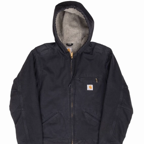 Travel Ease Confidence booster VINTAGE CARHARTT BLACK SHERPA LINED WOMAN ACTIVE JACKET WJ141BLK SMALL