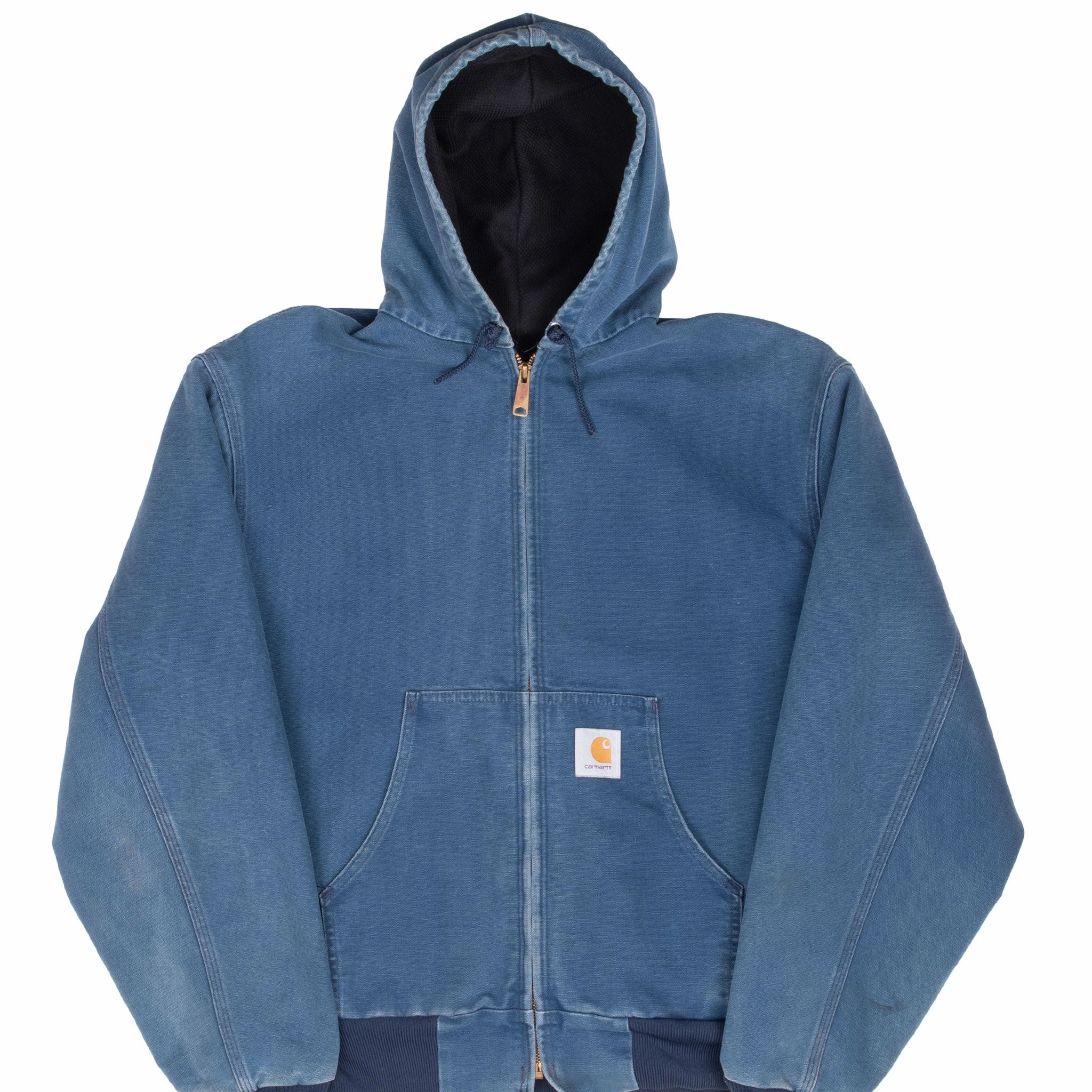 Paper Windproof Barrier Design VINTAGE CARHARTT BLUE HOODED ACTIVE JACKET 1990S XL MADE IN USA