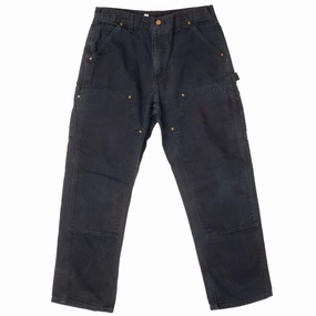 VINTAGE CARHARTT CARPENTER DOUBLE KNEE BLACK PANTS 2000S 33X29 Weekend Ready