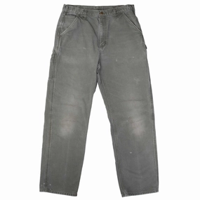 On The Move Ready For All VINTAGE CARHARTT CARPENTER SAGE GREEN PANTS SIZE 34X32