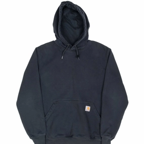 Cozy Wear watch accents VINTAGE CARHARTT CLASSIC BLACK HOODIE SWEATSHIRT SMALL