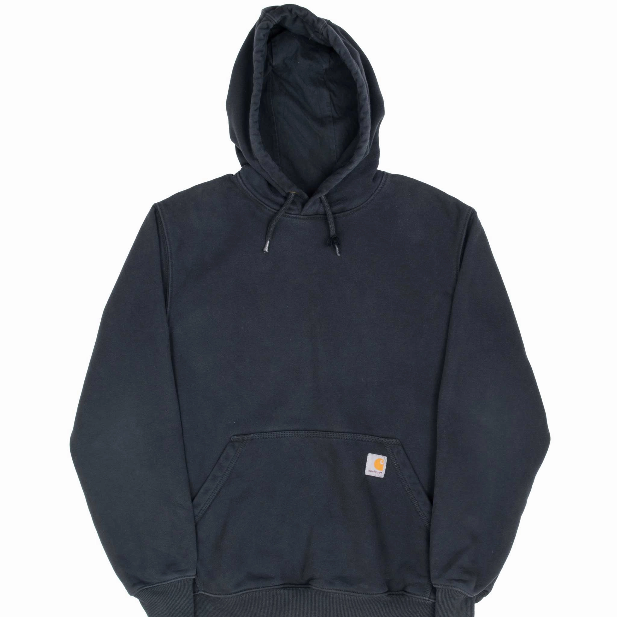 Cozy Wear watch accents VINTAGE CARHARTT CLASSIC BLACK HOODIE SWEATSHIRT SMALL