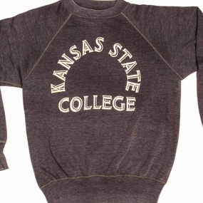 VINTAGE CHAMPION KANSAS STATE COLLEGE SWEATSHIRT MID 1960's LARGE MADE USA Shrink resistant Essential Minimal