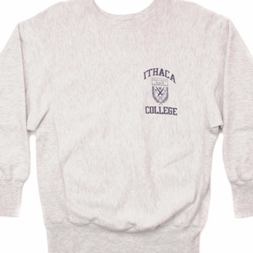 Layering Piece Timeless Sporty VINTAGE CHAMPION REVERSE WEAVE ITHACA COLLEGE SWEATSHIRT 1990-MID 1990??S SIZE MEDIUM MADE IN USA