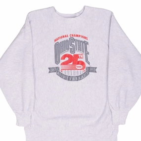 Fresh Minimal Lounge Fit VINTAGE CHAMPION REVERSE WEAVE OHIO STATE SWEATSHIRT 1993 LARGE MADE IN USA