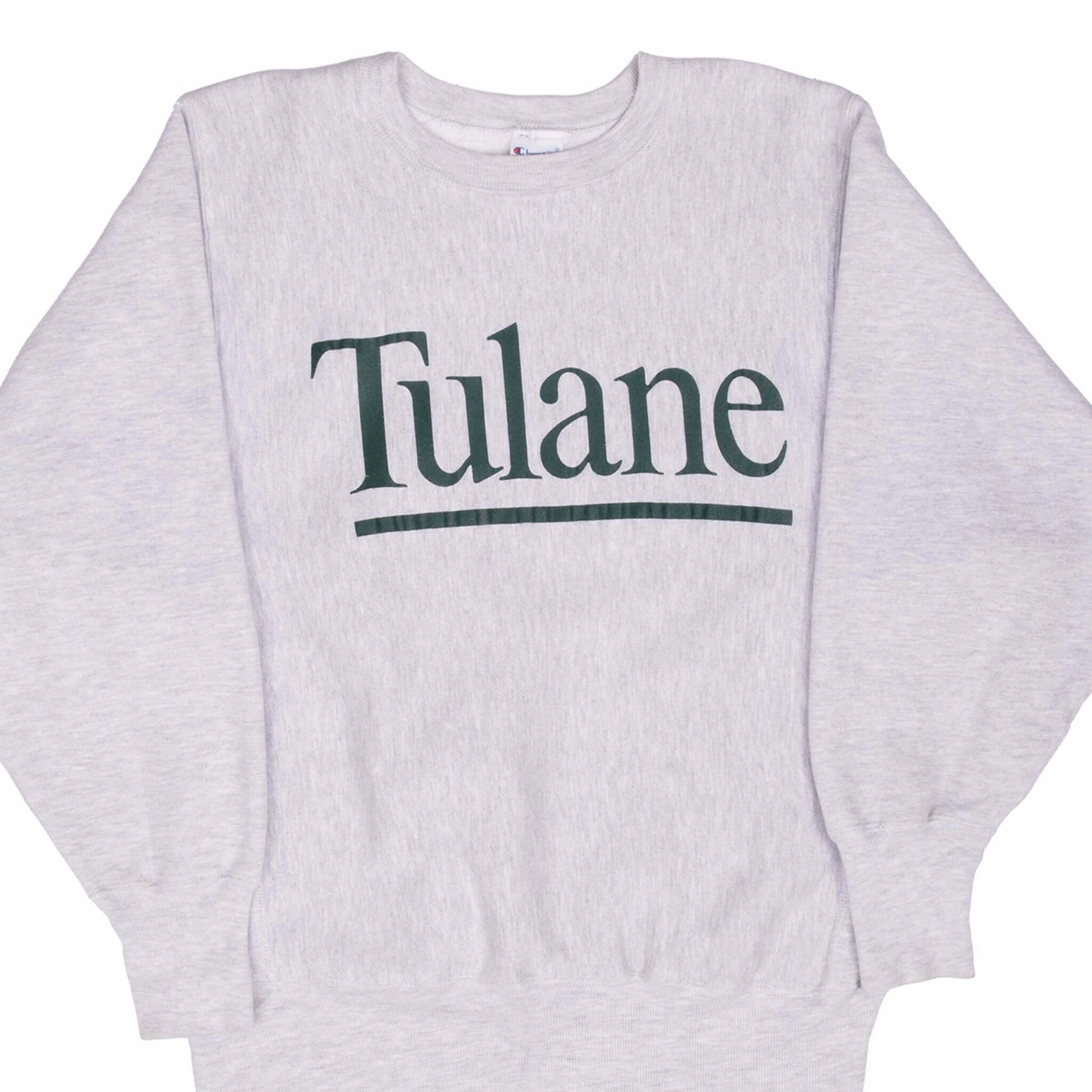 windproof VINTAGE CHAMPION REVERSE WEAVE TULANE UNIVERSITY SWEATSHIRT 1990S MEDIUM