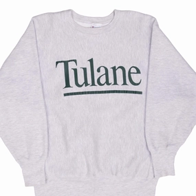 windproof VINTAGE CHAMPION REVERSE WEAVE TULANE UNIVERSITY SWEATSHIRT 1990S MEDIUM