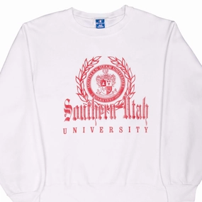 Muscular Frame VINTAGE CHAMPION SOUTHERN UTAH UNIVERSITY SWEATSHIRT 1980S LARGE MADE IN USA