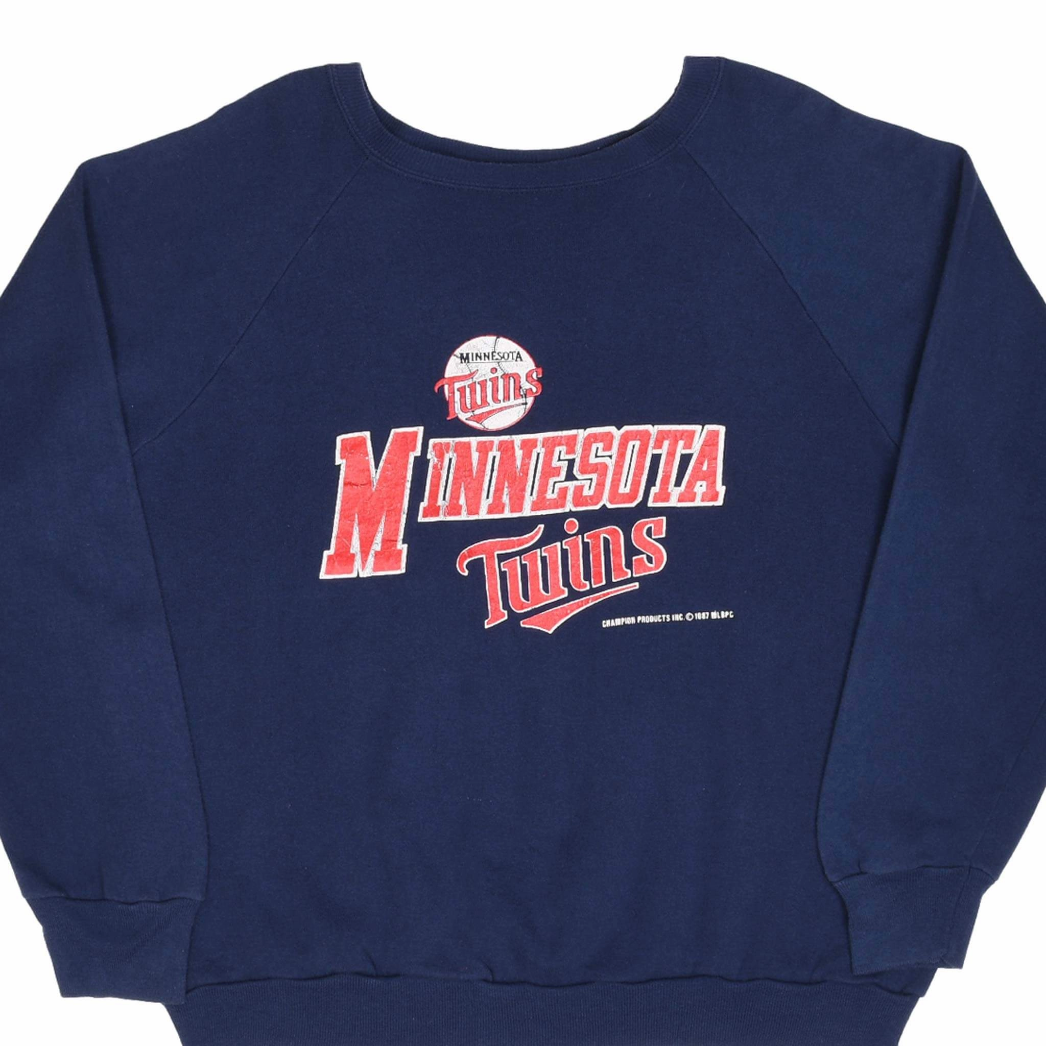 Comfortable VINTAGE CHAMPION SWEATSHIRT MLB MINNESOTA TWINS 1987 XL MADE IN USA