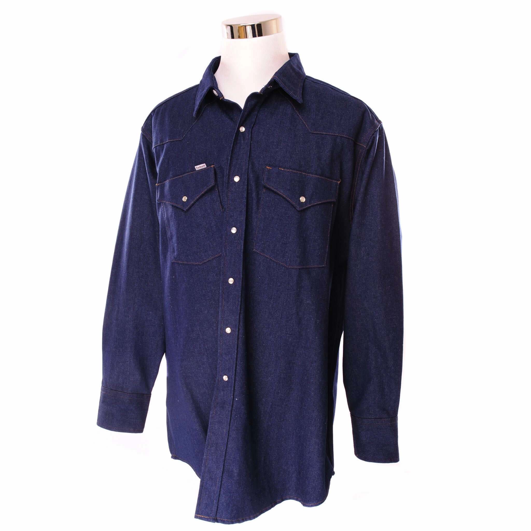 VINTAGE DENIM CARHARTT JACKET CHEST SIZE 3XL MADE IN USA Insulated Core Slim-fit