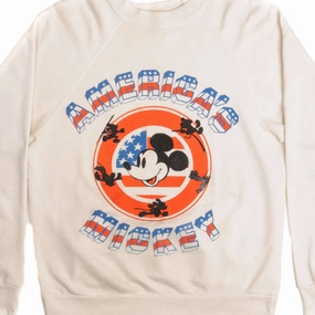 VINTAGE DISNEY AMERICA'S MICKEY SWEATSHIRT SIZE MEDIUM 1970s early 80s Backpacking Essential