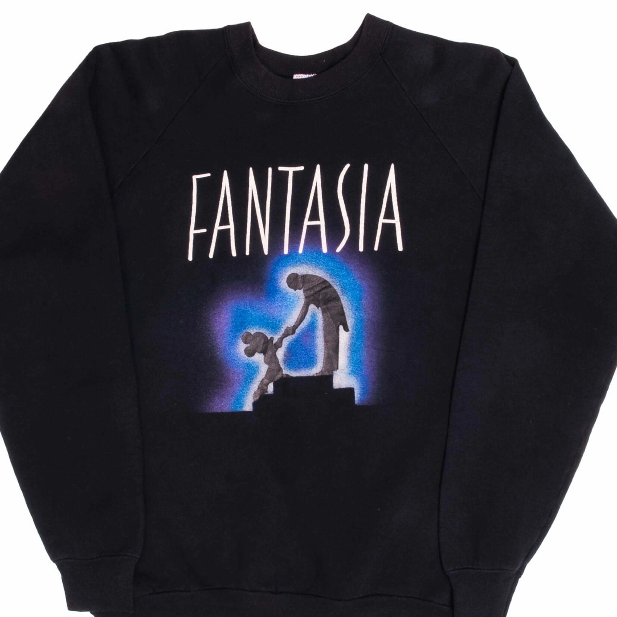 VINTAGE DISNEY FANTASIA MICKEY MOUSE SWEATSHIRT 1990S LARGE MADE USA product eco friendly conscience