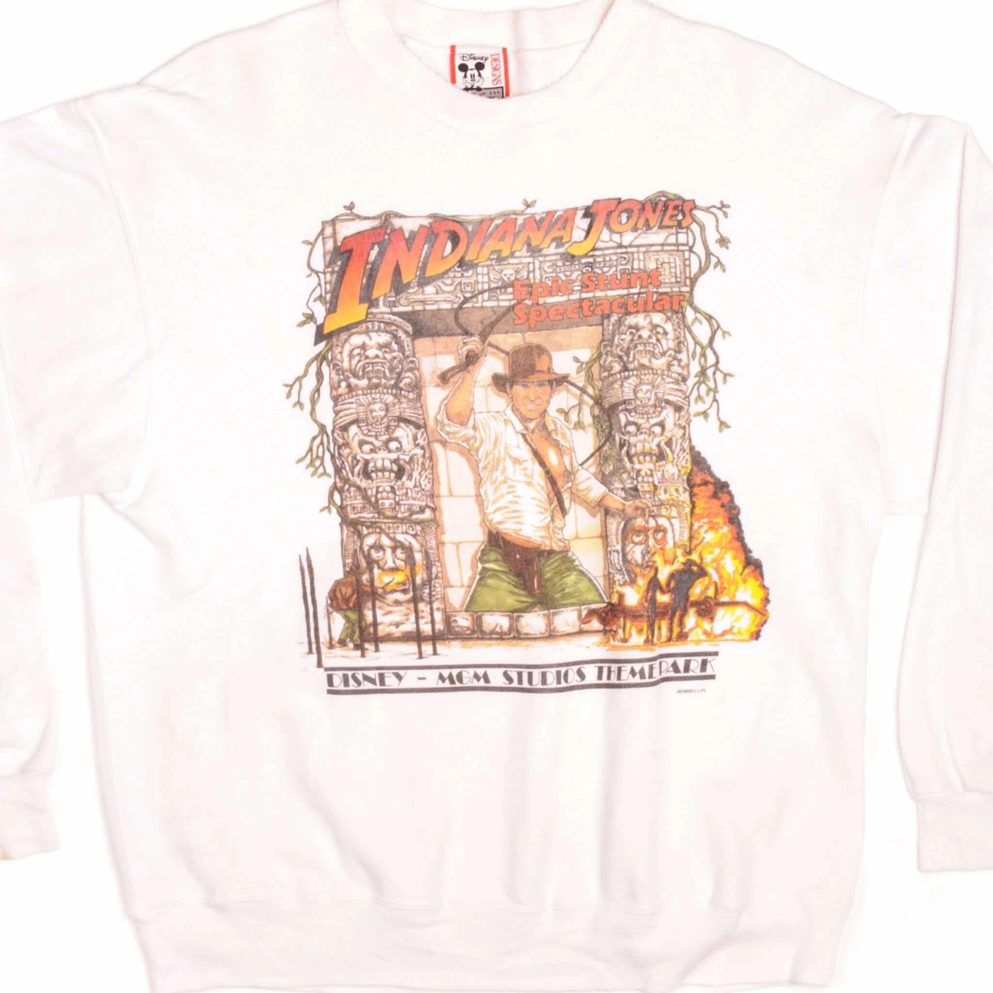VINTAGE DISNEY INDIANA JONES SWEATSHIRT 1990s SIZE LARGE MADE IN USA Daily Chic product designer prestige