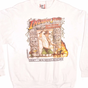 VINTAGE DISNEY INDIANA JONES SWEATSHIRT 1990s SIZE LARGE MADE IN USA Daily Chic product designer prestige