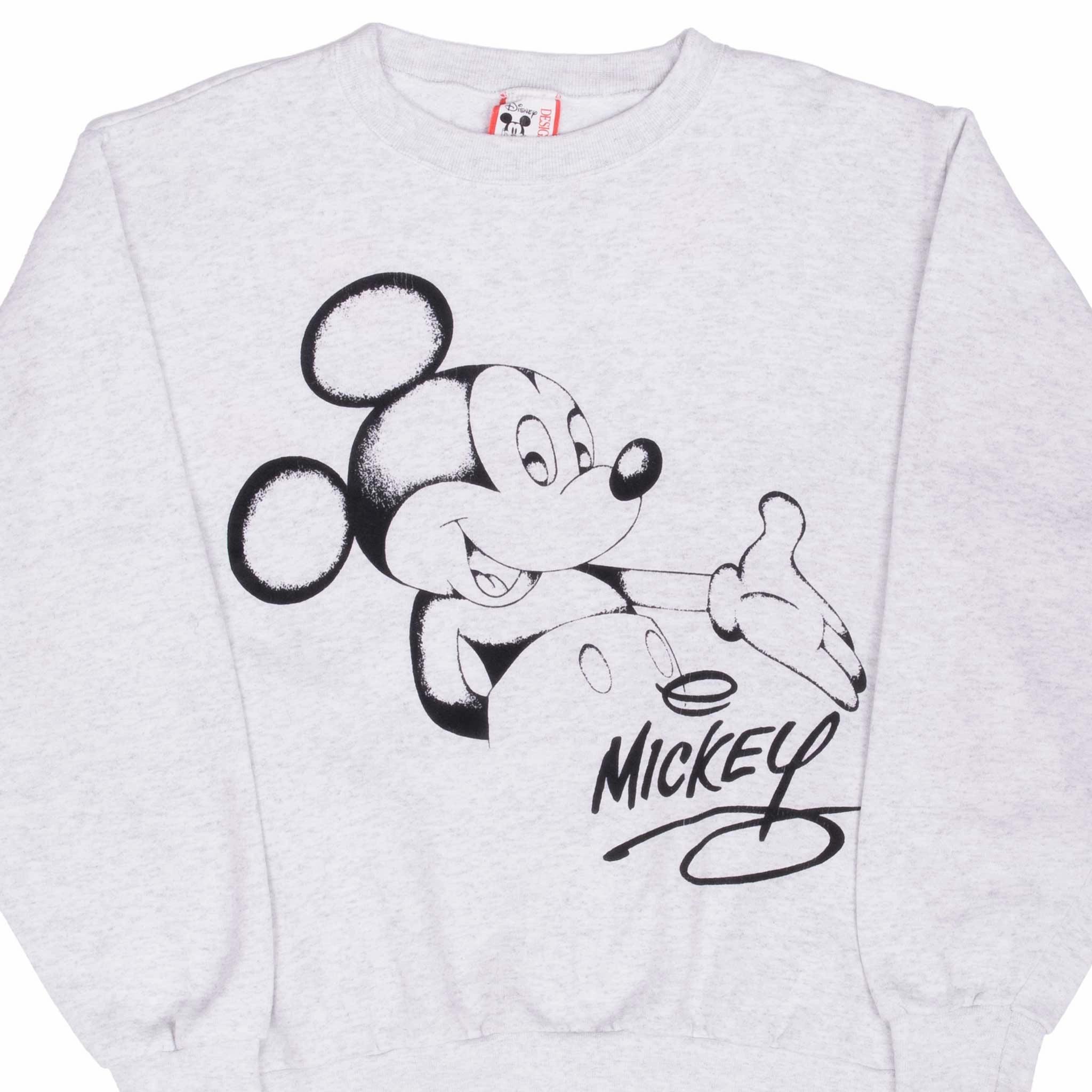 VINTAGE DISNEY MICKEY MOUSE 1990S GREY SWEATSHIRT MEDIUM MADE IN USA City Fit