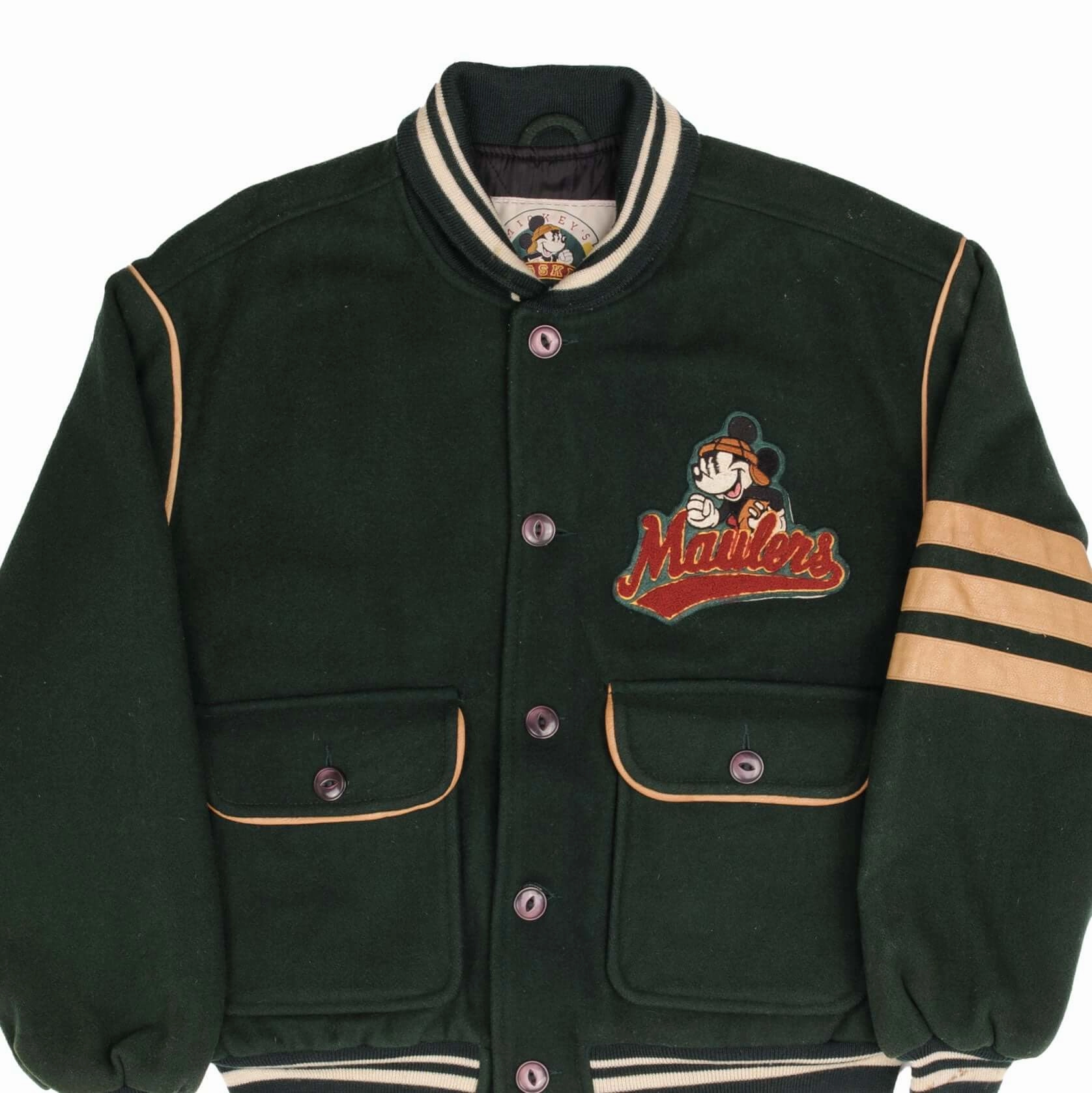 nurses Weather Resistant Coating VINTAGE DISNEY MICKEY MOUSE FOOTBALL WOOL VARSITY JACKET 1990S SIZE MEDIUM