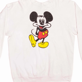 Hiking Essential goes with boots VINTAGE DISNEY MICKEY SWEATSHIRT 1980s SIZE XL MADE IN USA