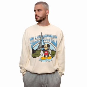 neon colors product duck cloth ruggedness VINTAGE DISNEY SPLASH MOUNTAIN SWEATSHIRT 1989-1990S SIZE 2XL MADE IN USA