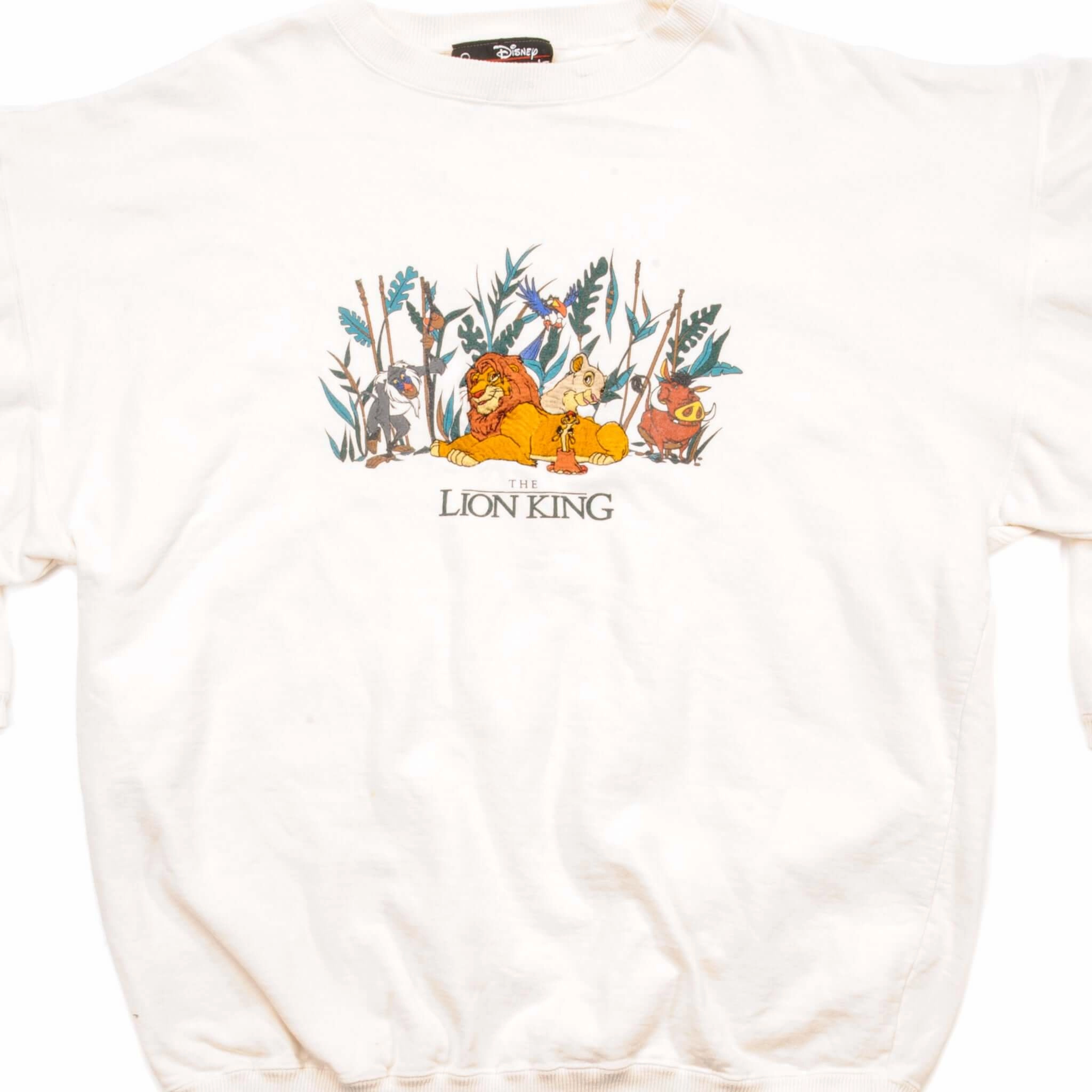 VINTAGE DISNEY THE LION KING SWEATSHIRT 1990S SIZE MEDIUM MADE IN USA old people