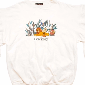 VINTAGE DISNEY THE LION KING SWEATSHIRT 1990S SIZE MEDIUM MADE IN USA old people