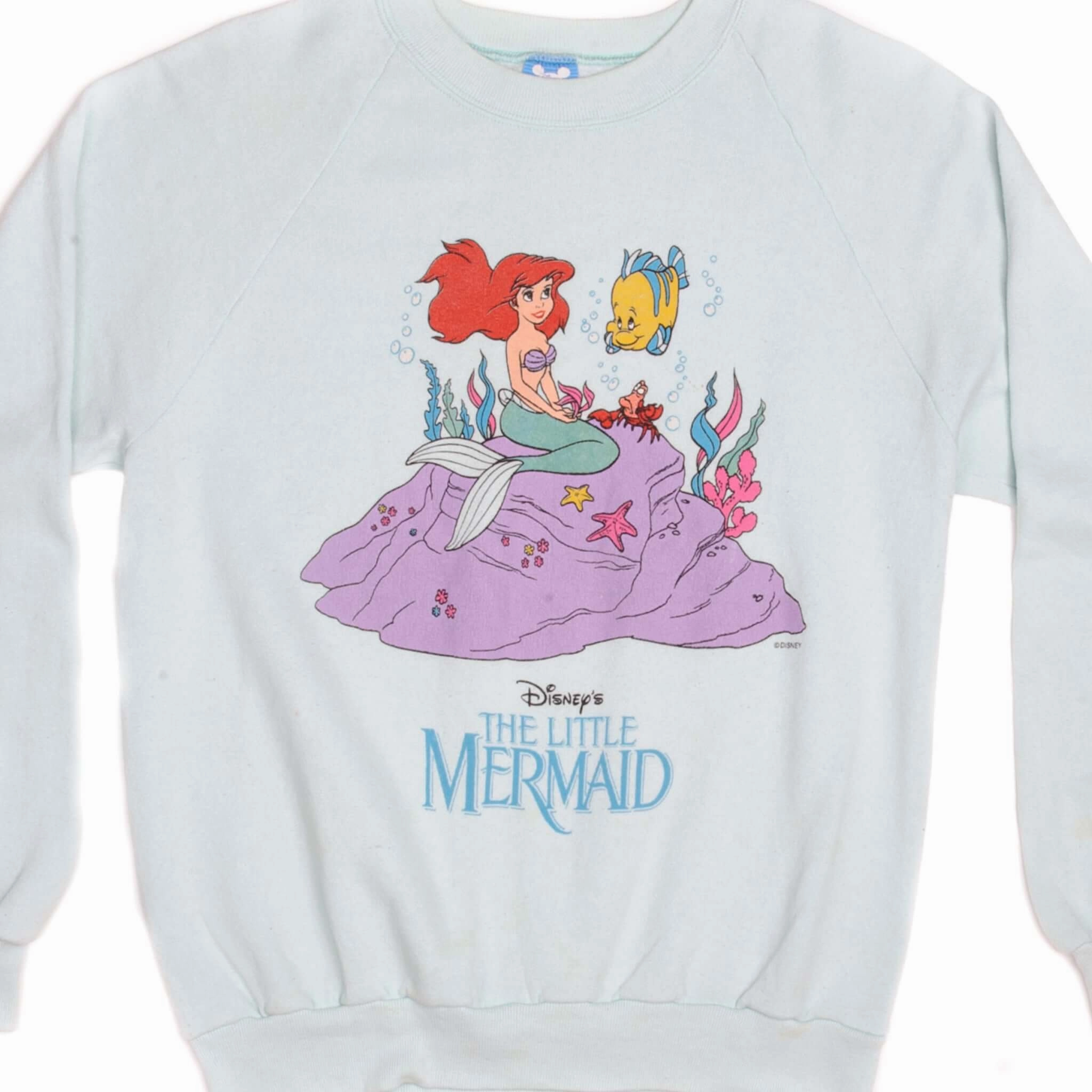 fit for home VINTAGE DISNEY THE LITTLE MERMAID 1980s SWEATSHIRT SIZE LARGE MADE IN USA