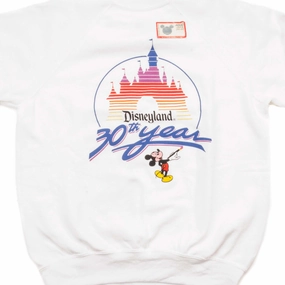 Sporty Comfort Urban Active VINTAGE DISNEYLAND 30TH YEAR SWEATSHIRT 1985 SIZE LARGE MADE IN USA DEADSTOCK