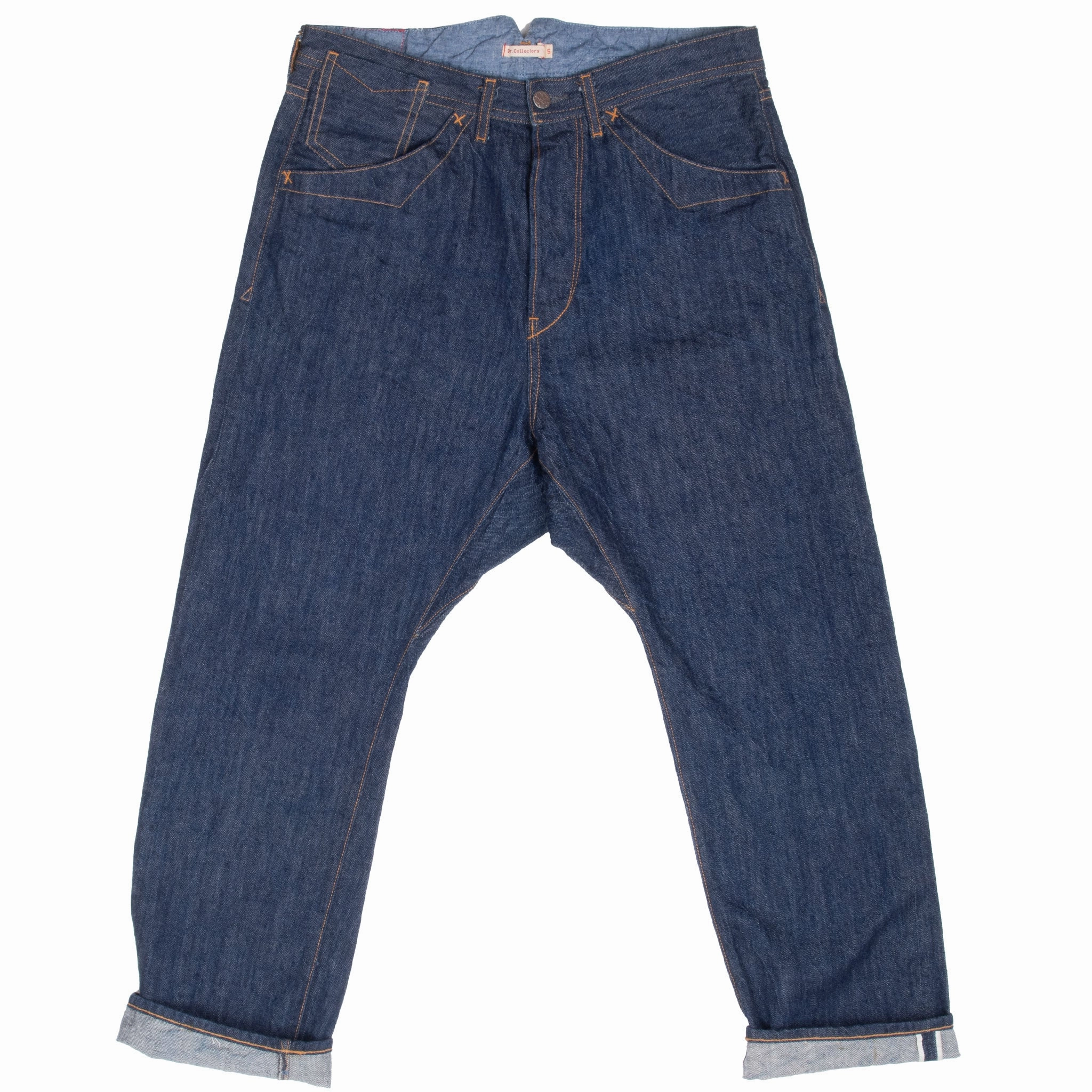 VINTAGE DR COLLECTORS RED LINE BUCKLE BACK BLUE JEANS SMALL 33X27 MADE IN USA Unisex Wear Classic Professional Wear Night Out Bold Look