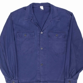 VINTAGE FRENCH WORKWEAR TWILL HERRINGBONE REINDL JACKET 1980S LARGE Certificate Chill Layer