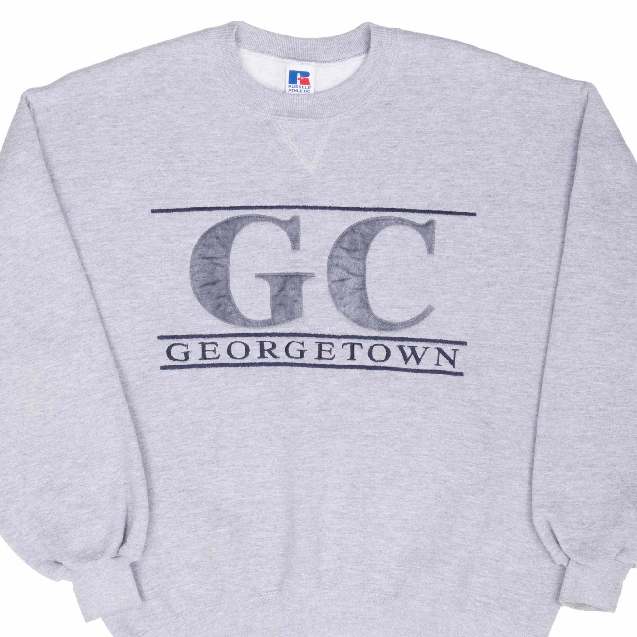 Casual Vibes VINTAGE GEORGETOWN COLLEGE RUSSELL SWEATSHIRT 1990S LARGE MADE IN USA